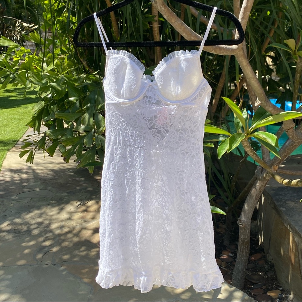 Victorias Secret White Bridal Slip